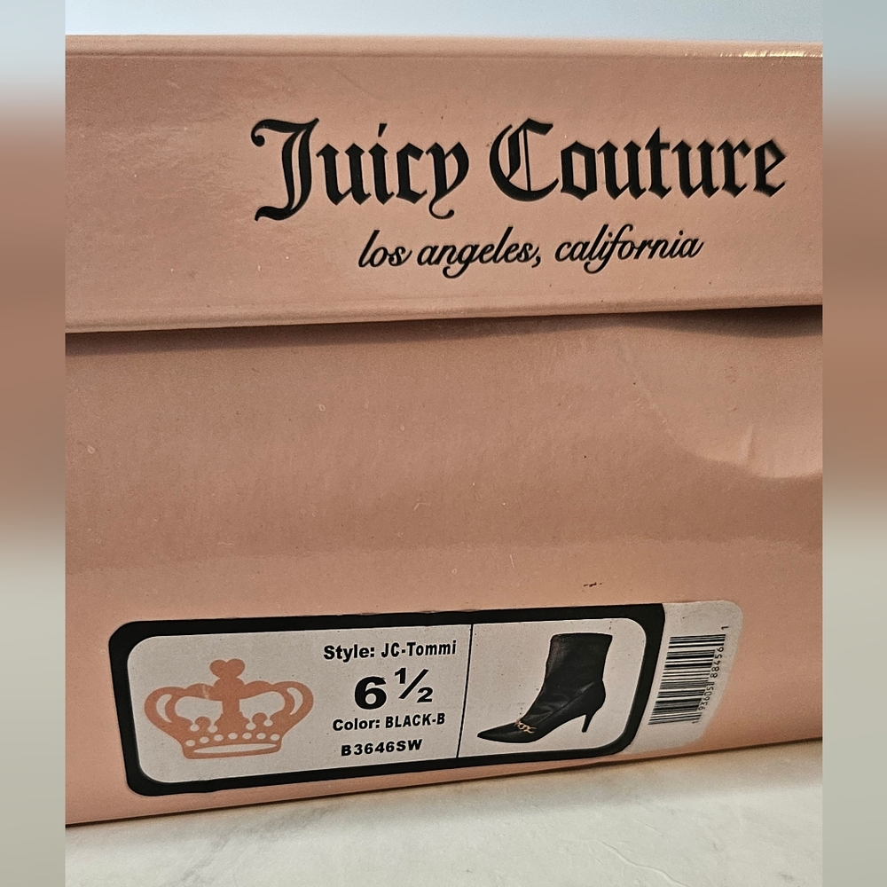 New Juicy Couture Black & Gold Women's Tommi Booties US Sz 6.5 - Picture 13 of 16